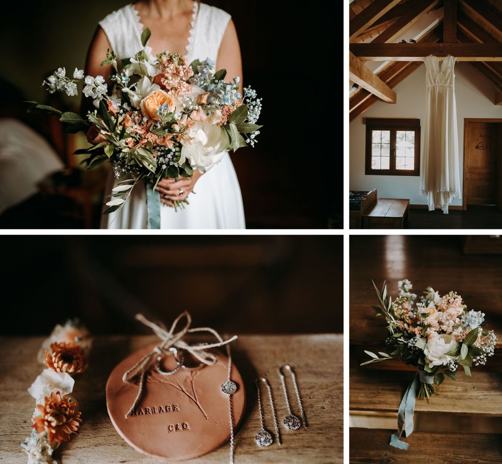 Un Mariage bleu ciel et terracotta à la Drille FéeLicité