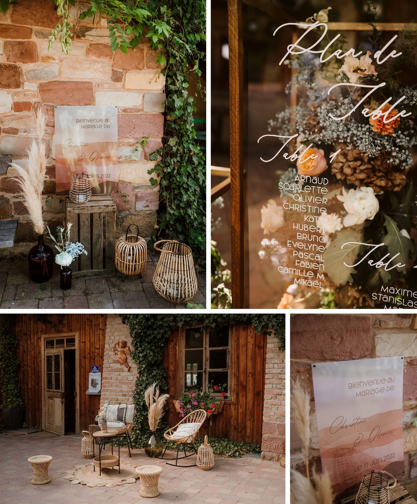 Un Mariage bleu ciel et terracotta à la Drille FéeLicité